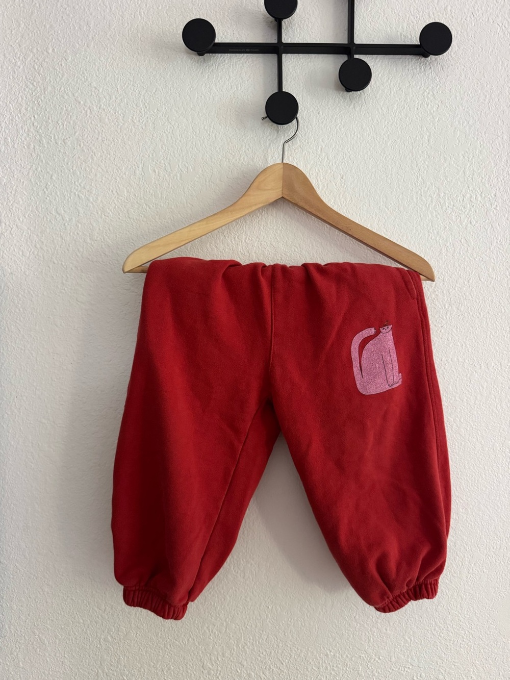 Jellymallow Red Kids Fleece Jogger Pants